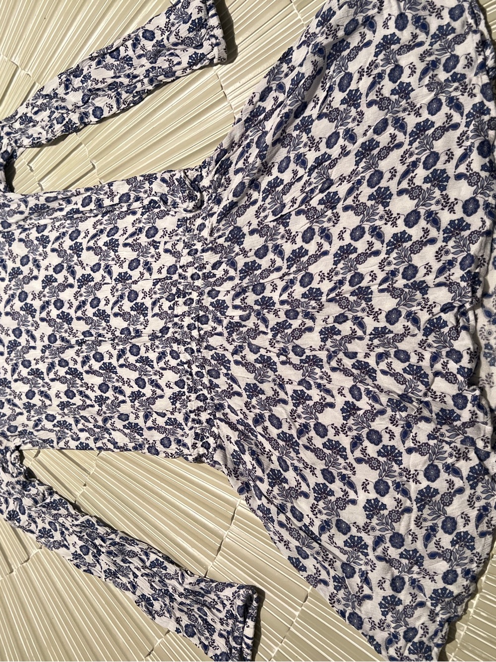 Tommy Hilfiger White Dress with Blue Floral Print